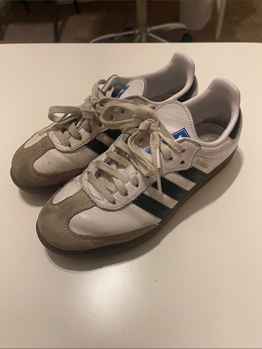 Adidas Samba youth White & Olive Classic Sneakers